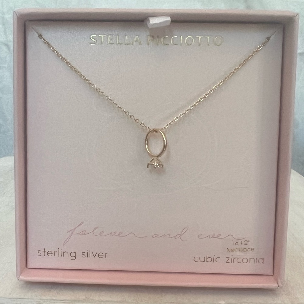 Stella Picciotto "Engagement Ring" Necklace